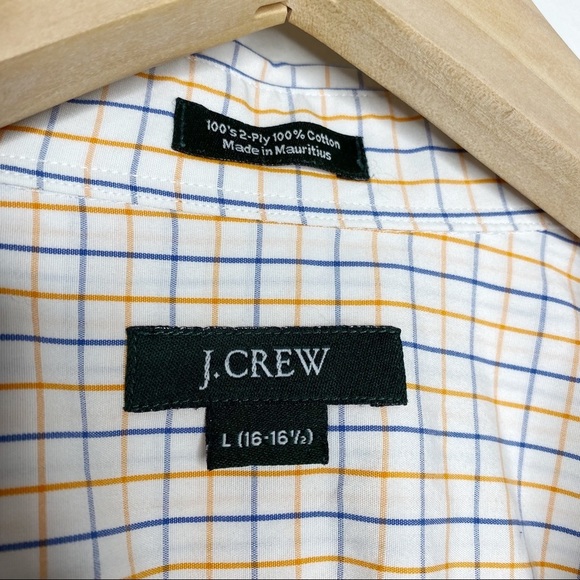 J. Crew 2-Ply Cotton Button Down Dress Shirt | L - Picture 3 of 3